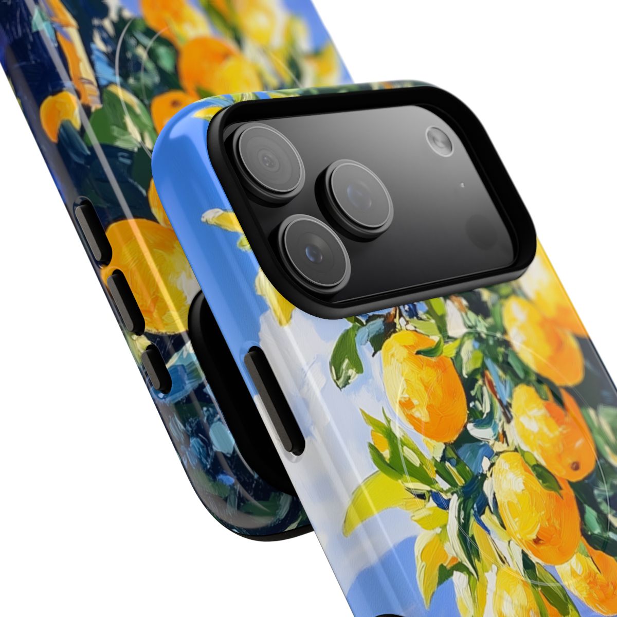 Tuscan Lemon Orchard Phone Case - Mediterranean Oil Painting