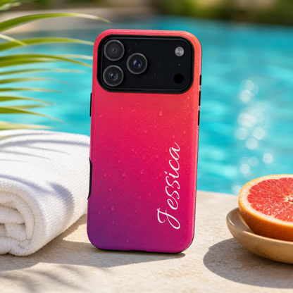 Personalized Ombre Gradient Phone Case - Custom Name