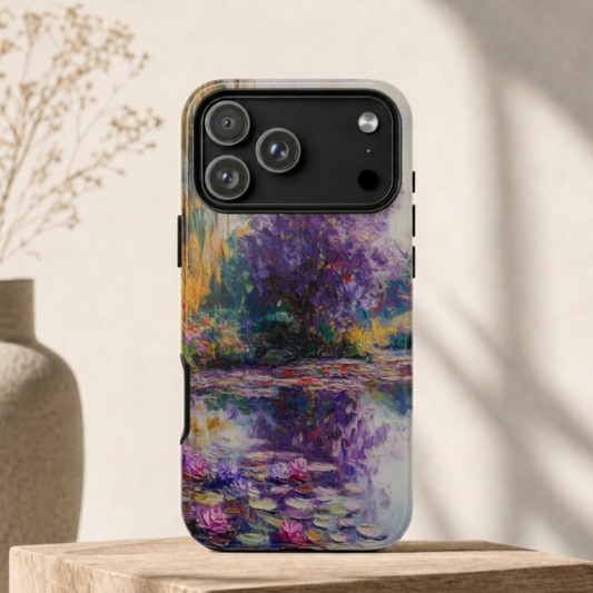Impressionist Purple Willow Phone Case - Fine Art Floral