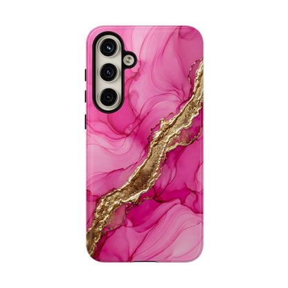 Pink Gold Marble Phone Case – Luxe Alcohol Ink Aesthetic