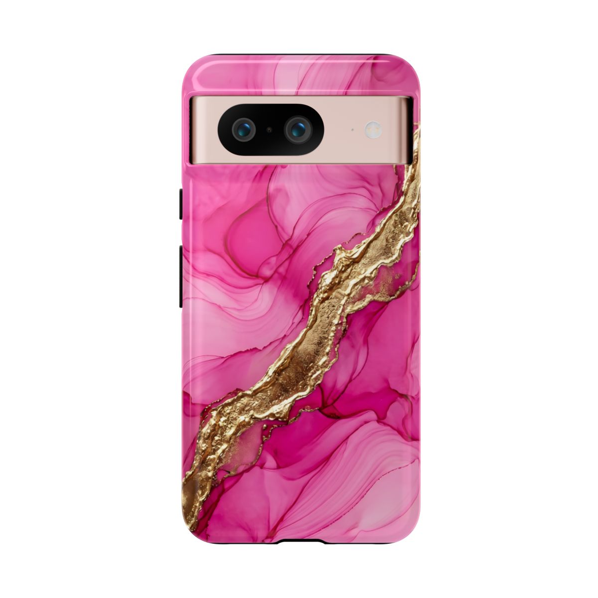 Pink Gold Marble Phone Case – Luxe Alcohol Ink Aesthetic