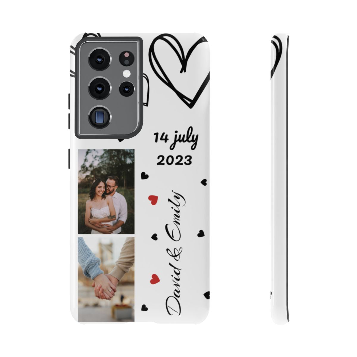 Custom Couple Photo & Anniversary Date Personalized Phone Case