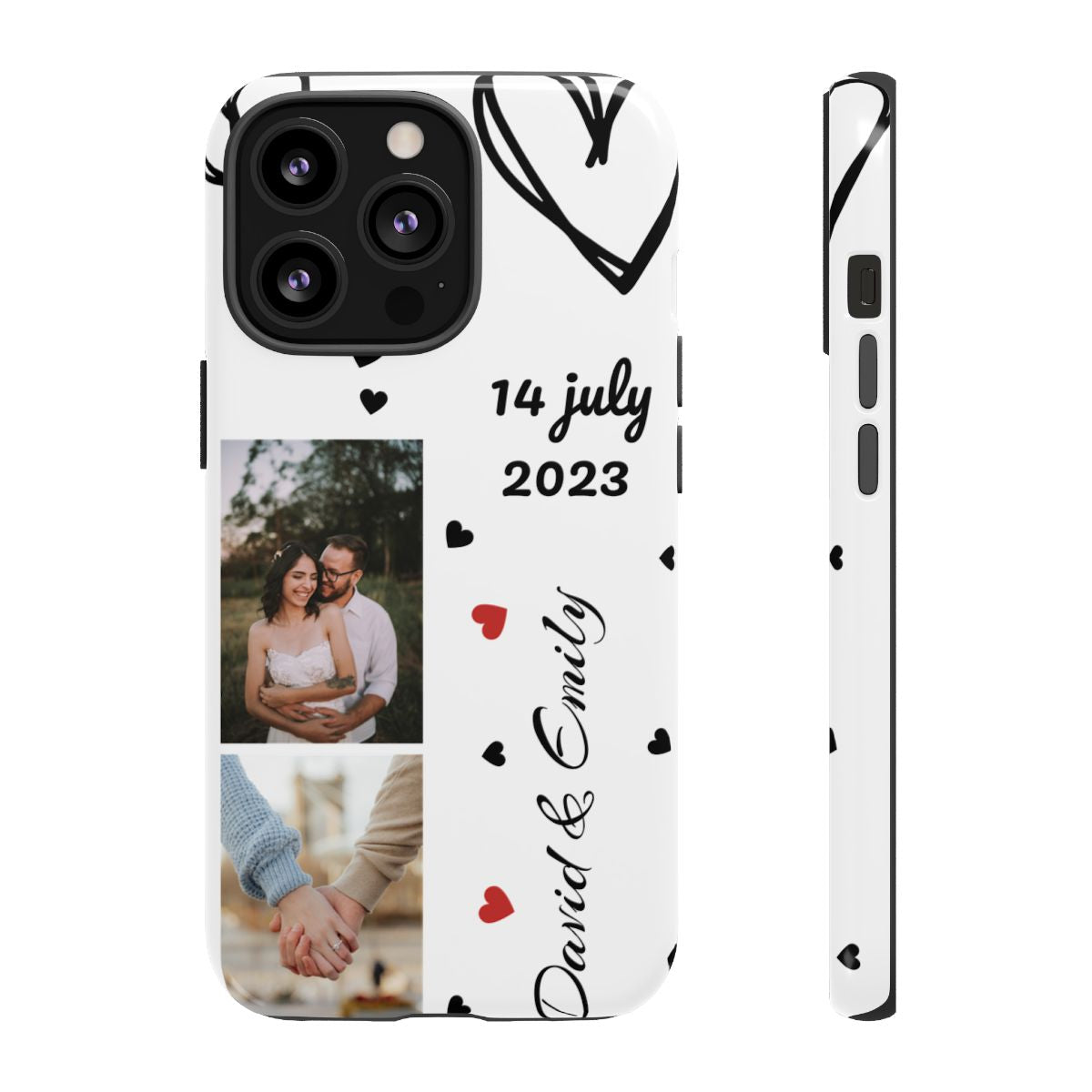 Custom Couple Photo & Anniversary Date Personalized Phone Case