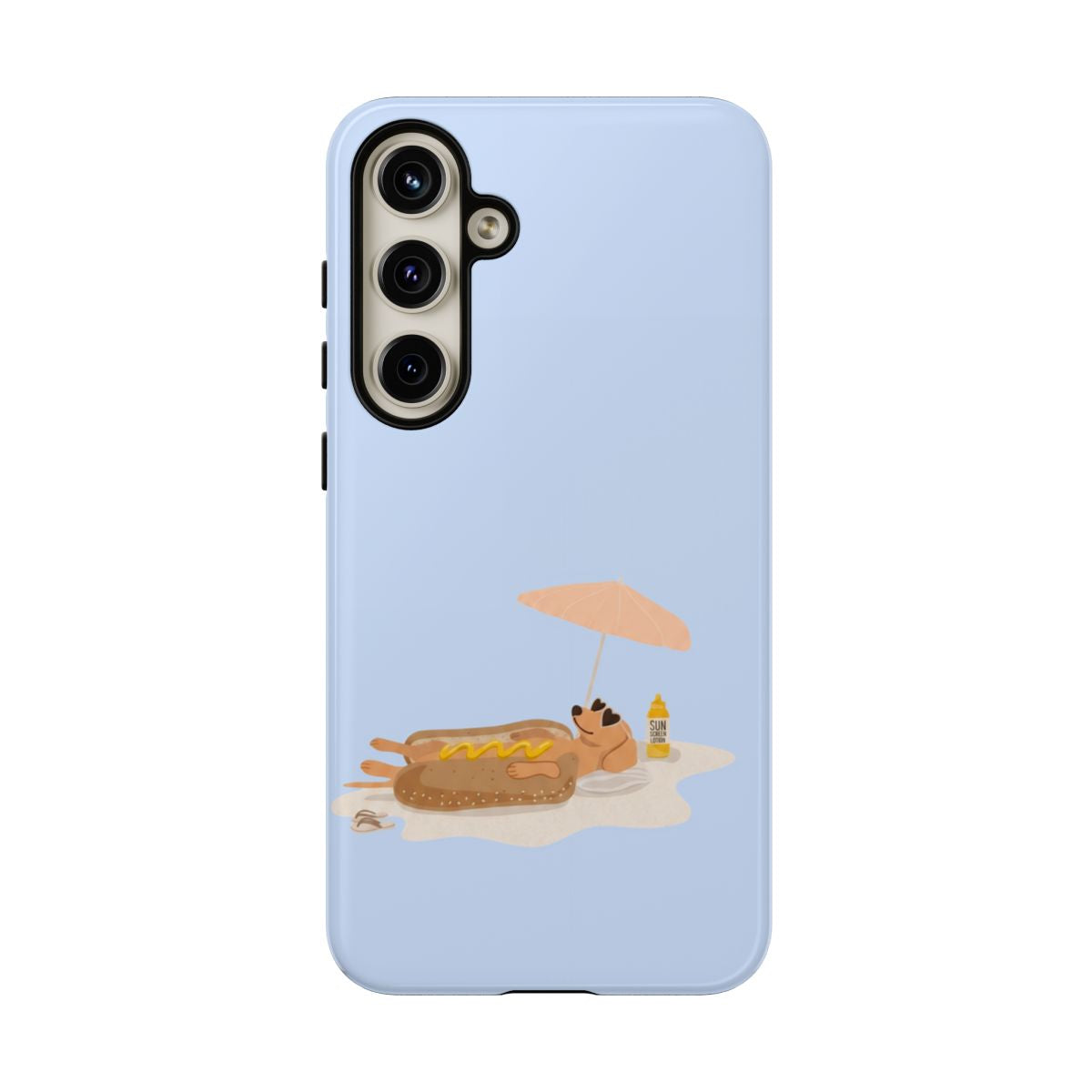 Funny Dachshund Phone Case – Minimalist Hot Dog Summer Aesthetic