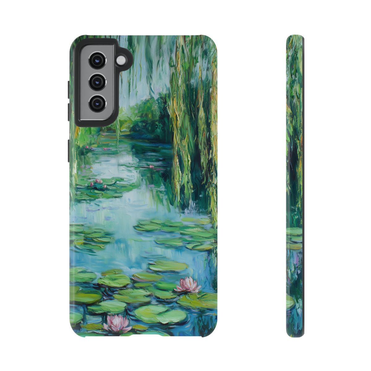 Willow Pond Impressionist Phone Case - Fine Art Lily Pad