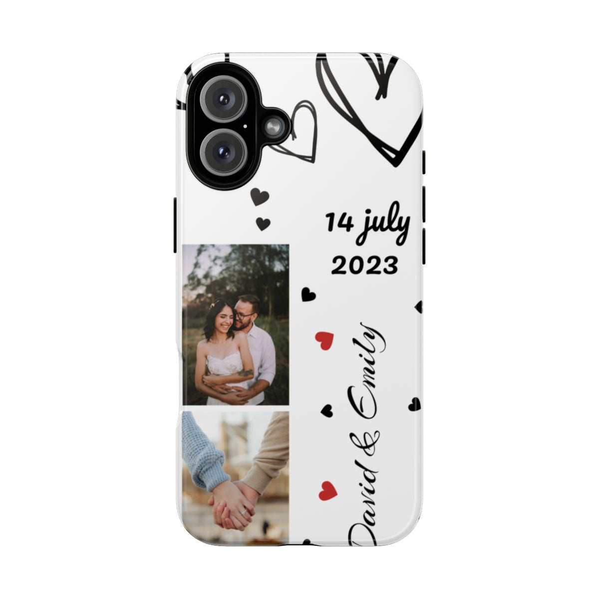 Custom Couple Photo & Anniversary Date Personalized Phone Case
