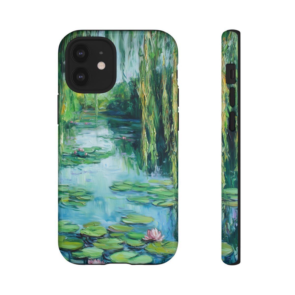 Willow Pond Impressionist Phone Case - Fine Art Lily Pad