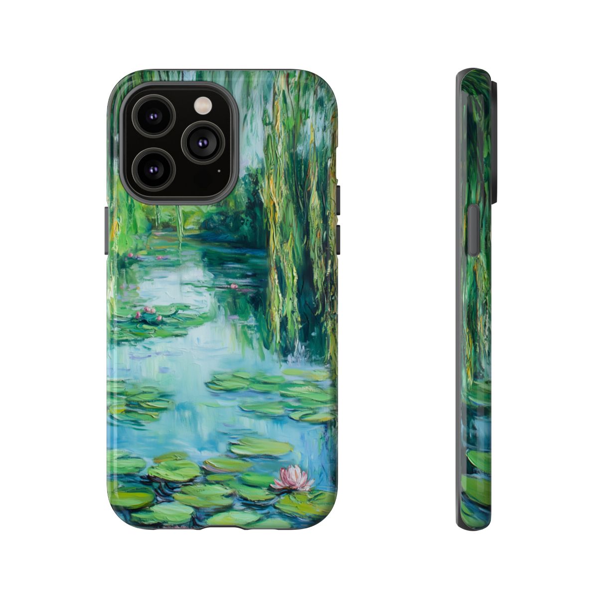 Willow Pond Impressionist Phone Case - Fine Art Lily Pad