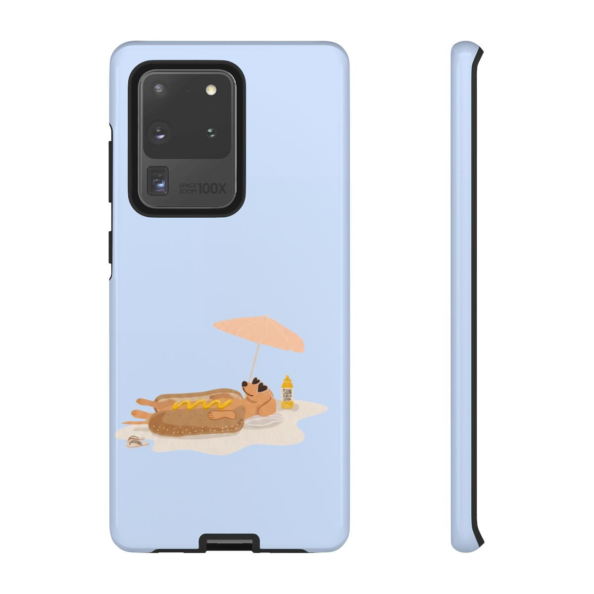 Funny Dachshund Phone Case – Minimalist Hot Dog Summer Aesthetic