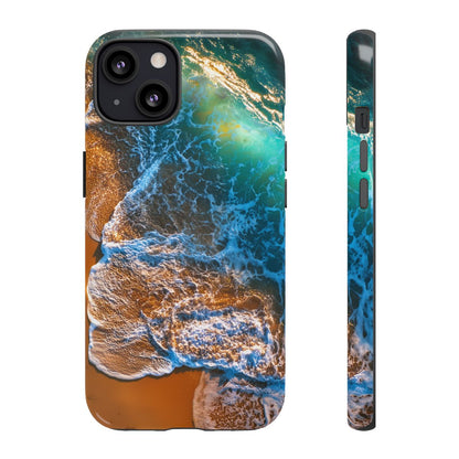 Ocean Waves Shoreline Phone Case - Blue Seascape