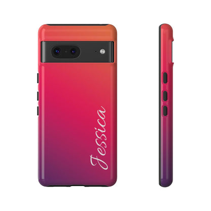 Personalized Ombre Gradient Phone Case - Custom Name