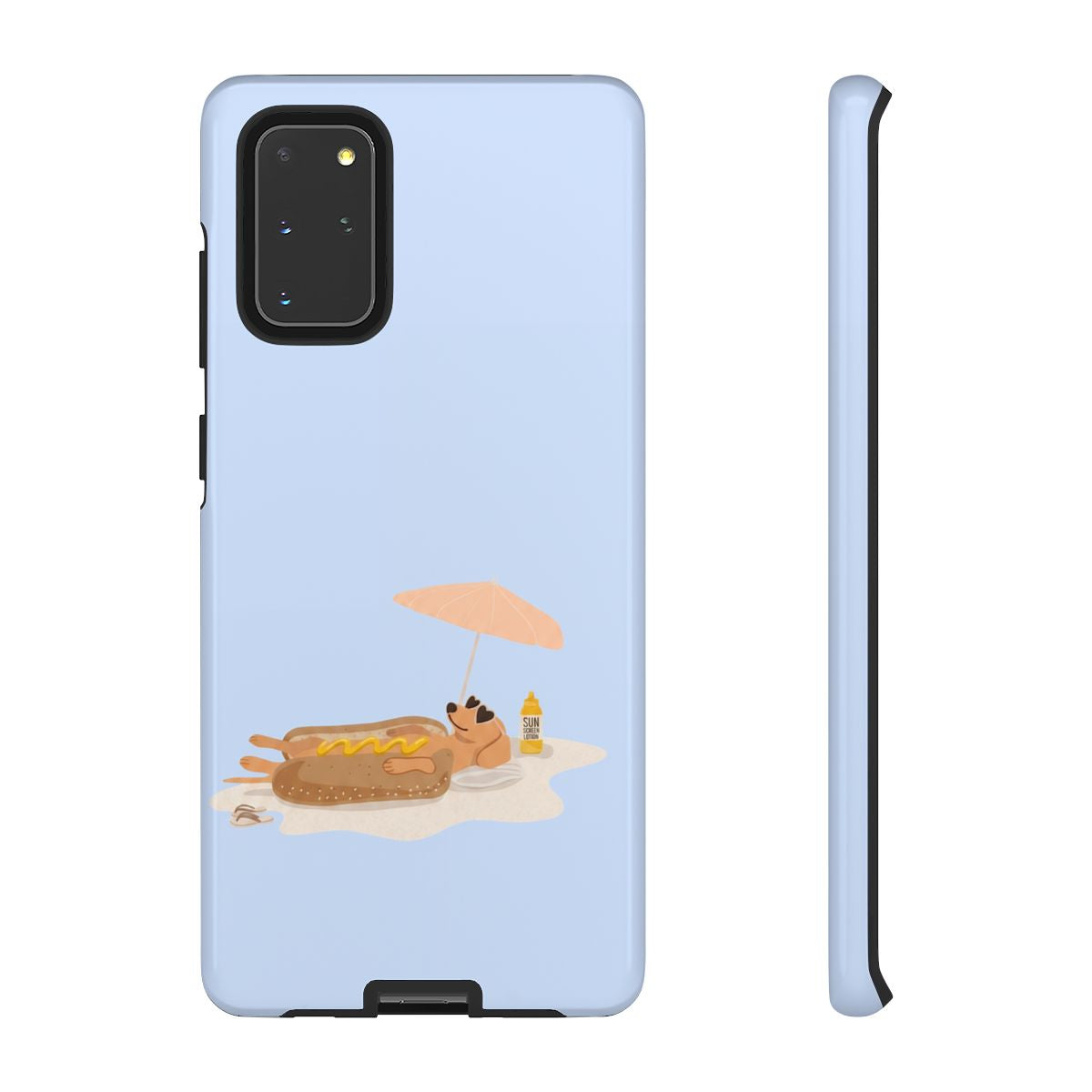 Funny Dachshund Phone Case – Minimalist Hot Dog Summer Aesthetic