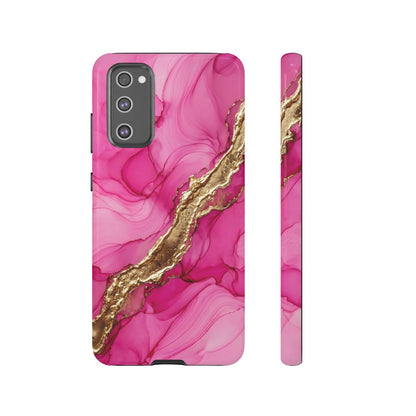 Pink Gold Marble Phone Case – Luxe Alcohol Ink Aesthetic