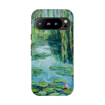 Willow Pond Impressionist Phone Case - Fine Art Lily Pad