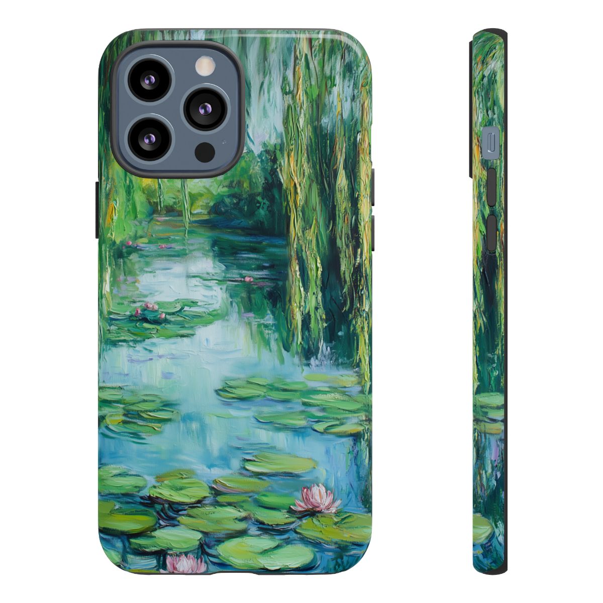 Willow Pond Impressionist Phone Case - Fine Art Lily Pad