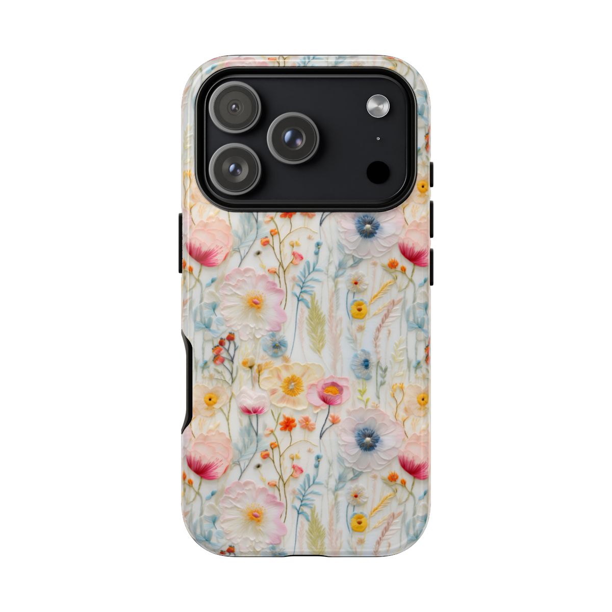 Chiffon Phone Case – Pastel Oil Painting Floral Aesthetic