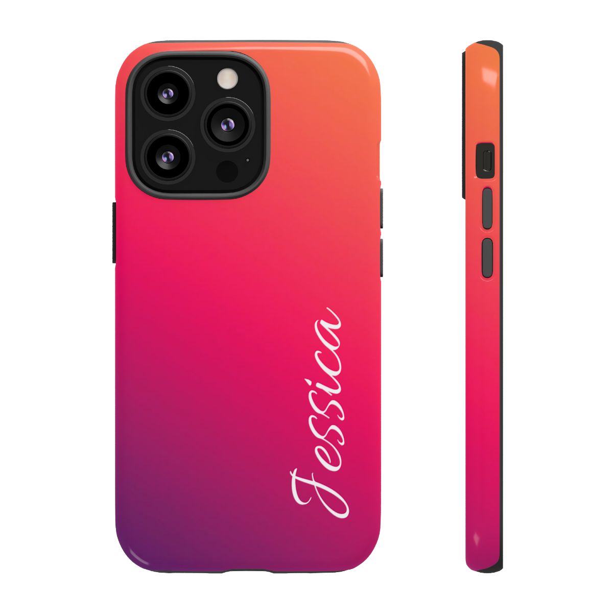 Personalized Ombre Gradient Phone Case - Custom Name
