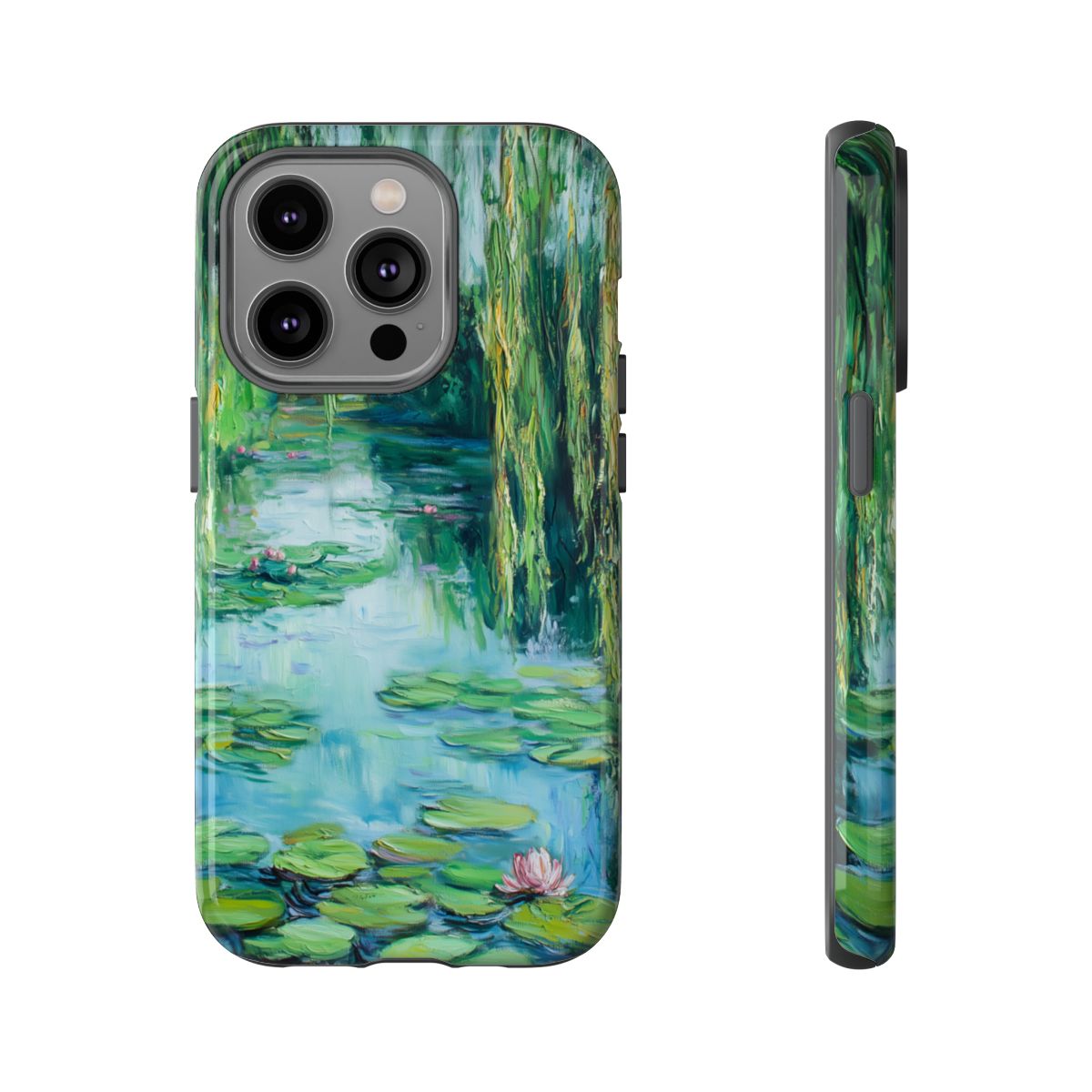 Willow Pond Impressionist Phone Case - Fine Art Lily Pad