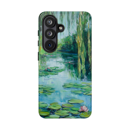 Willow Pond Impressionist Phone Case - Fine Art Lily Pad