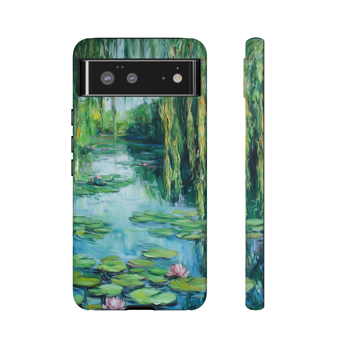 Willow Pond Impressionist Phone Case - Fine Art Lily Pad