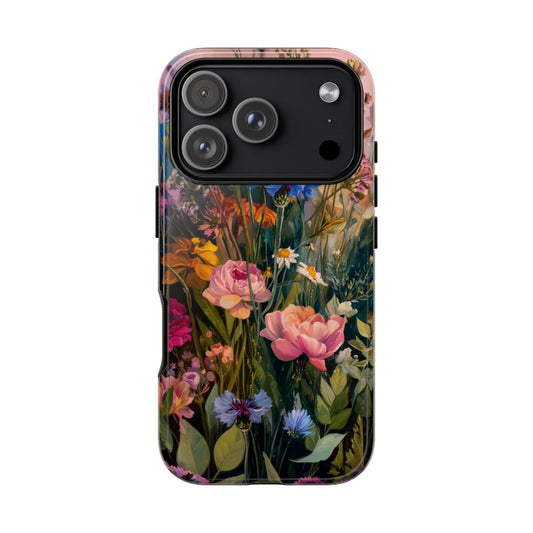 Phone case with floral design 