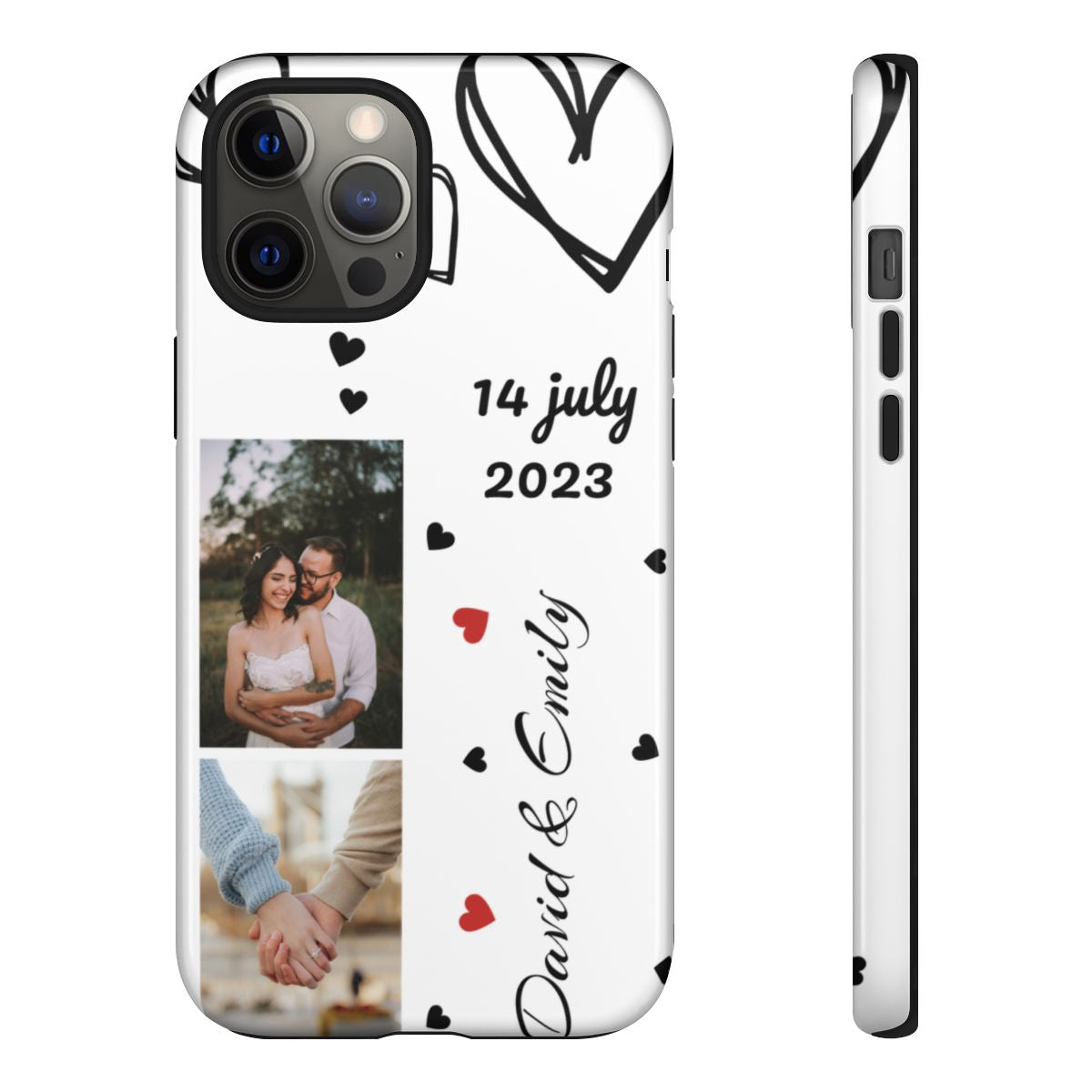 Custom Couple Photo & Anniversary Date Personalized Phone Case