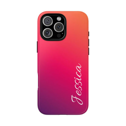 Personalized Ombre Gradient Phone Case - Custom Name