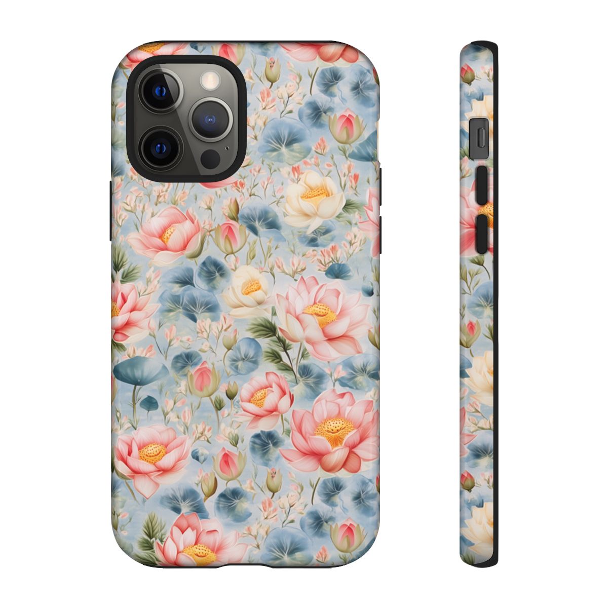 Water Lily Garden Phone Case - Soft Pastel Lotus Art