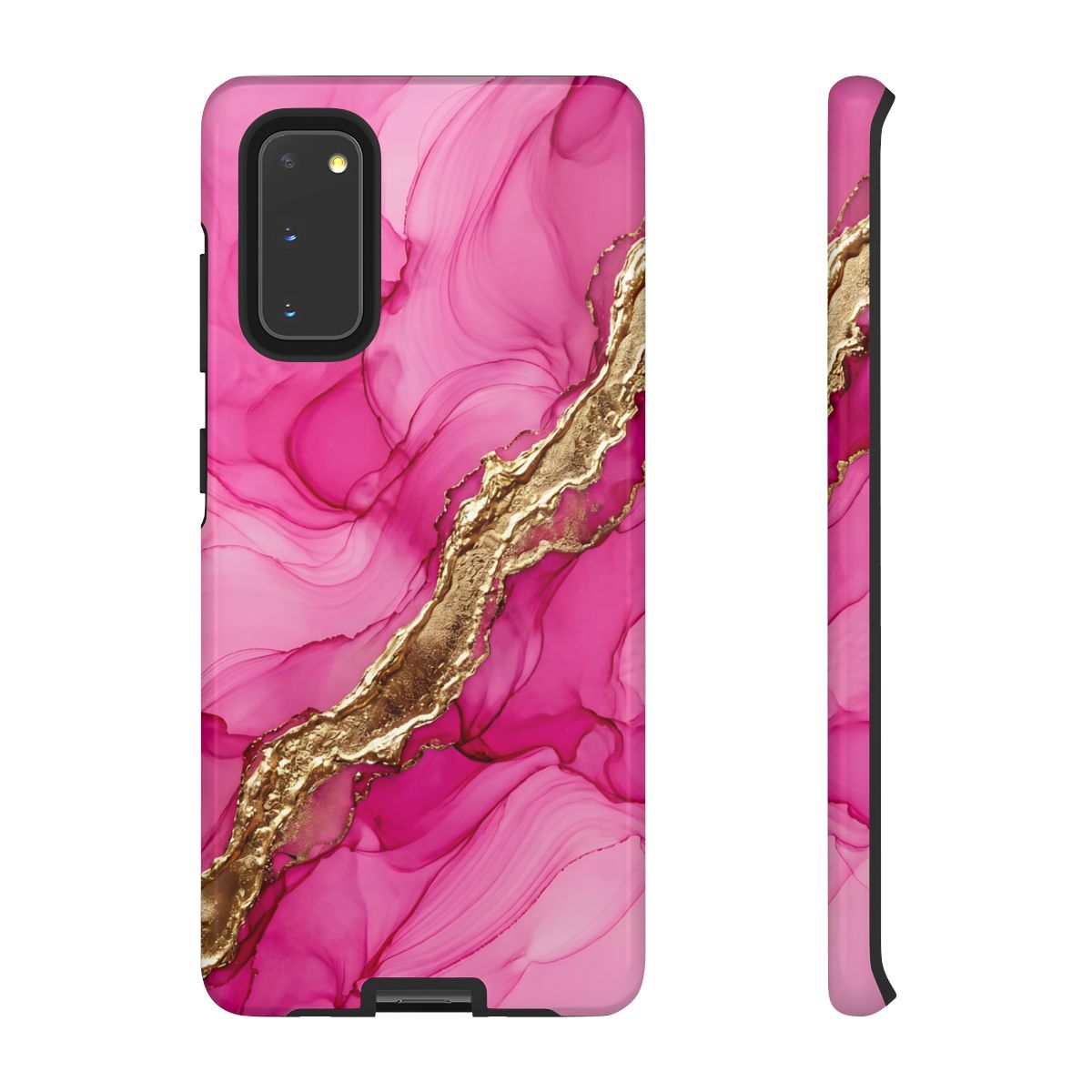 Pink Gold Marble Phone Case – Luxe Alcohol Ink Aesthetic