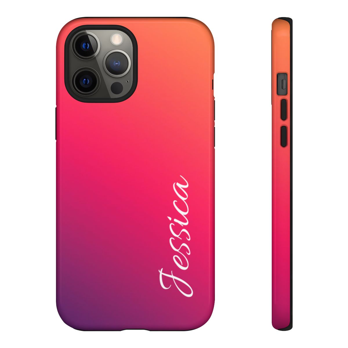 Personalized Ombre Gradient Phone Case - Custom Name