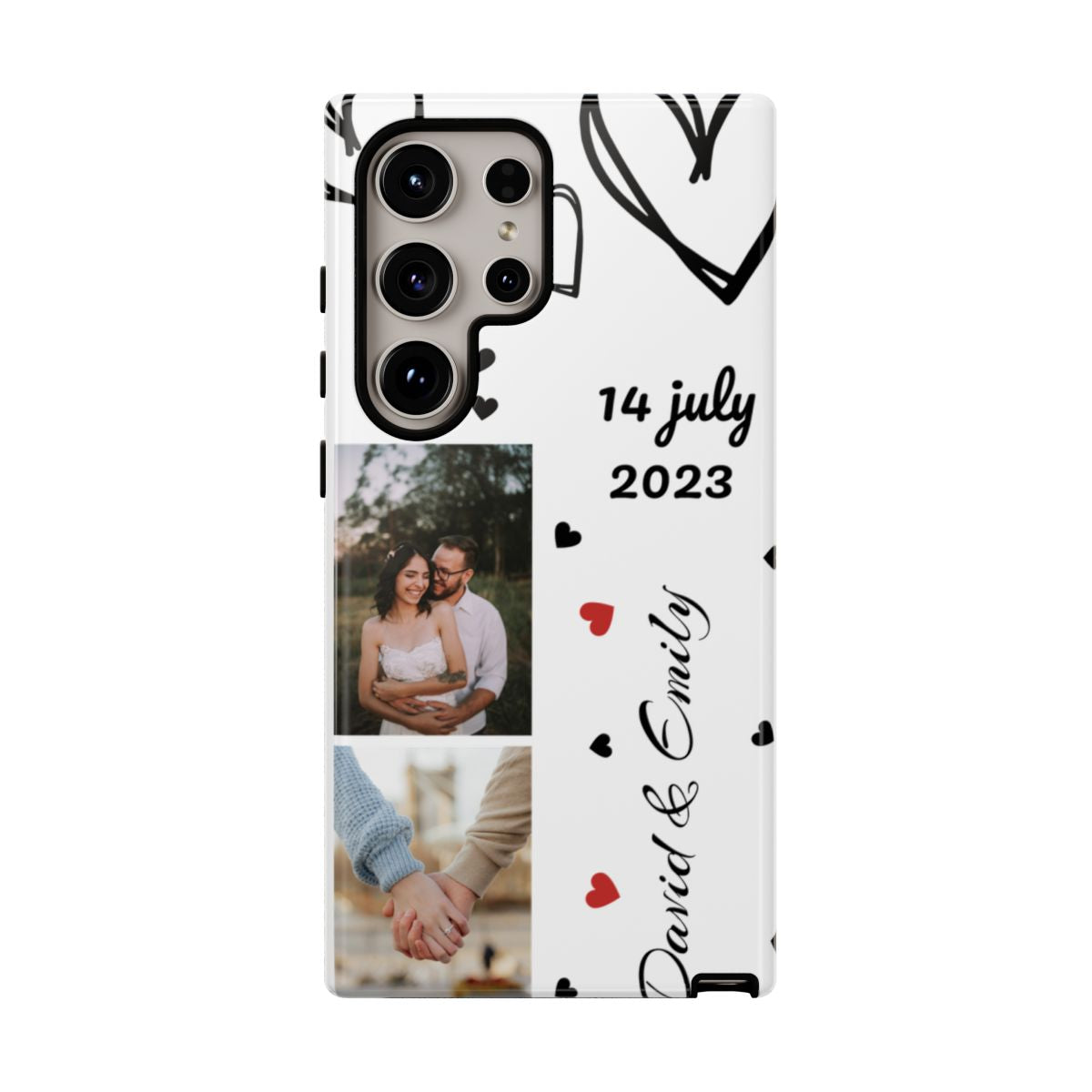 Custom Couple Photo & Anniversary Date Personalized Phone Case