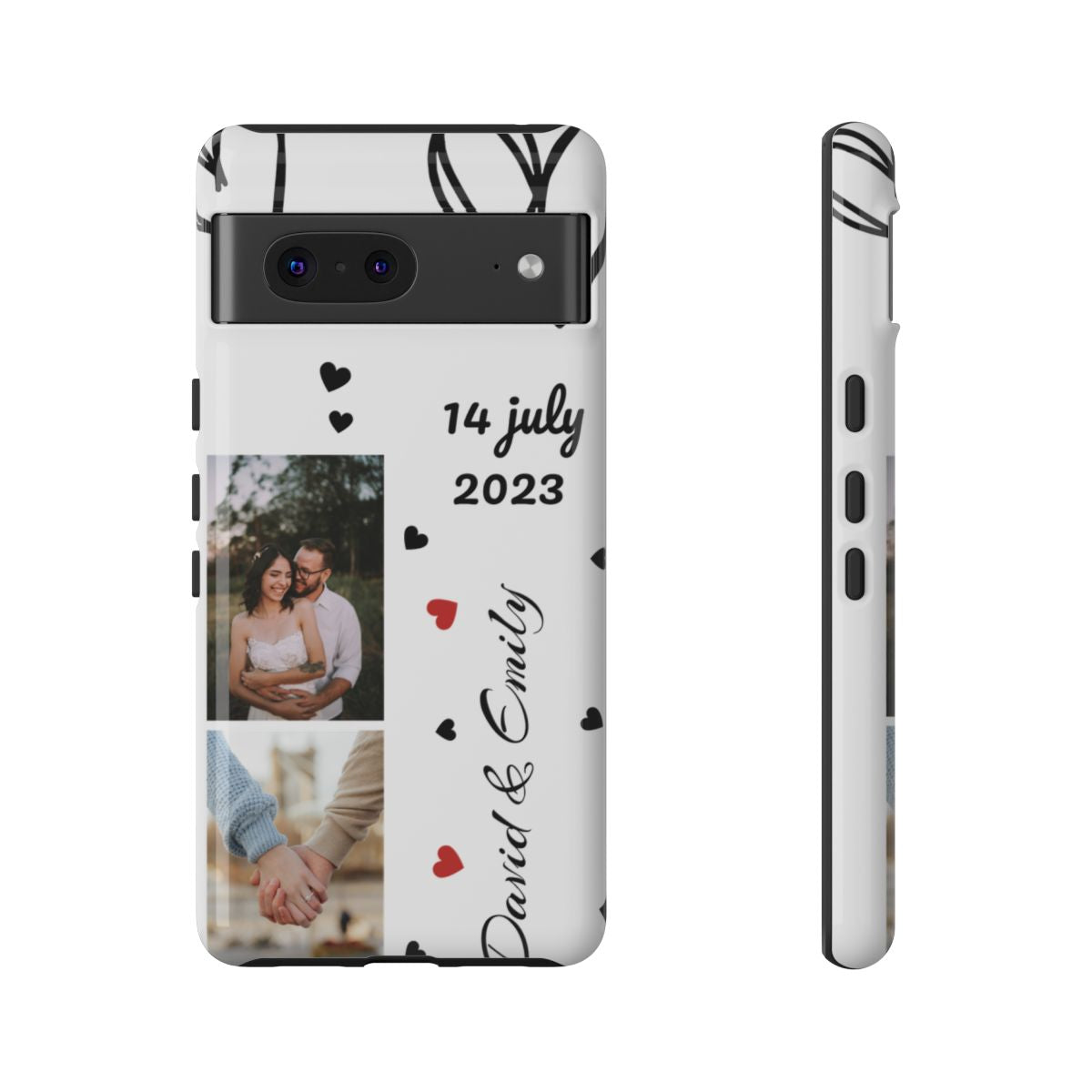 Custom Couple Photo & Anniversary Date Personalized Phone Case