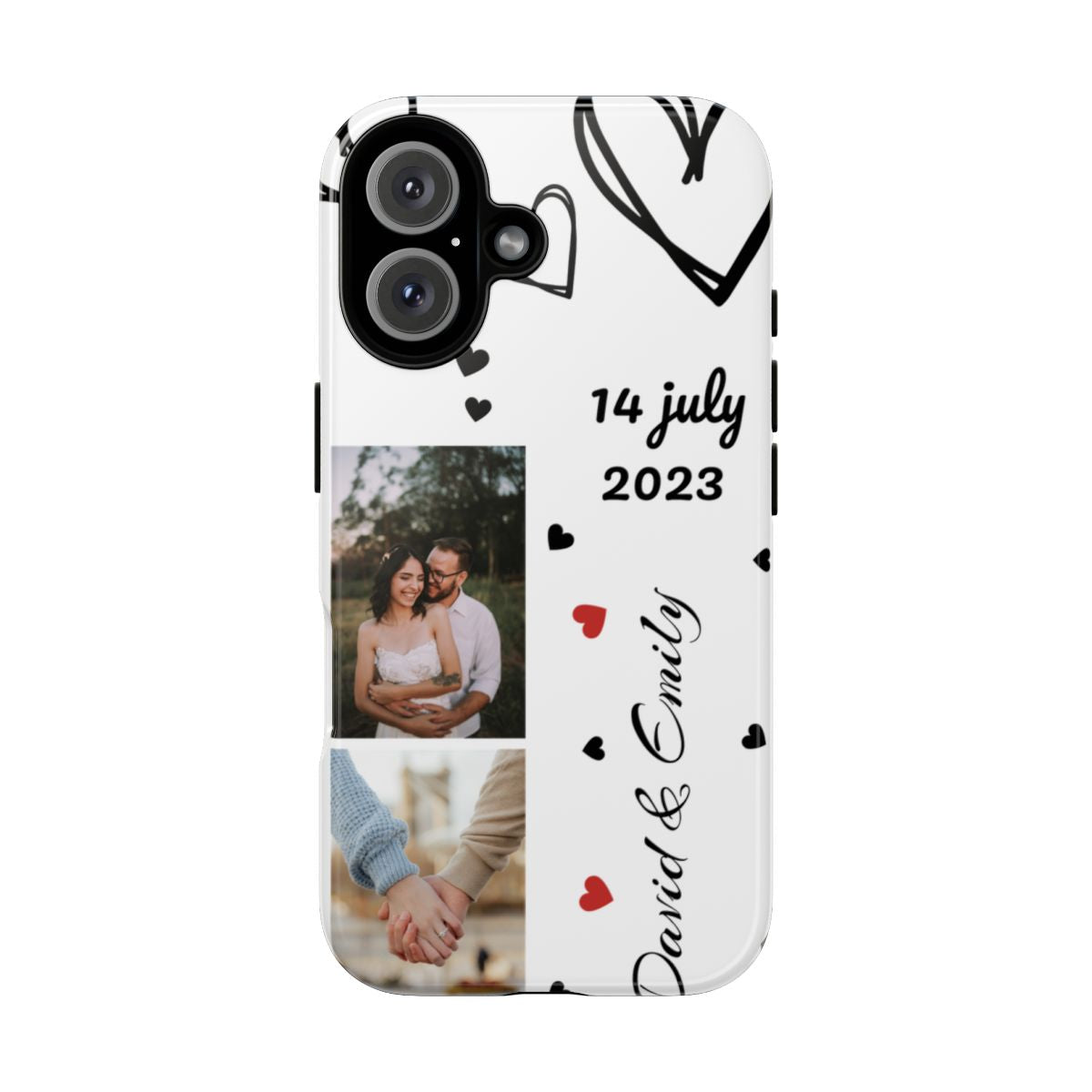 Custom Couple Photo & Anniversary Date Personalized Phone Case