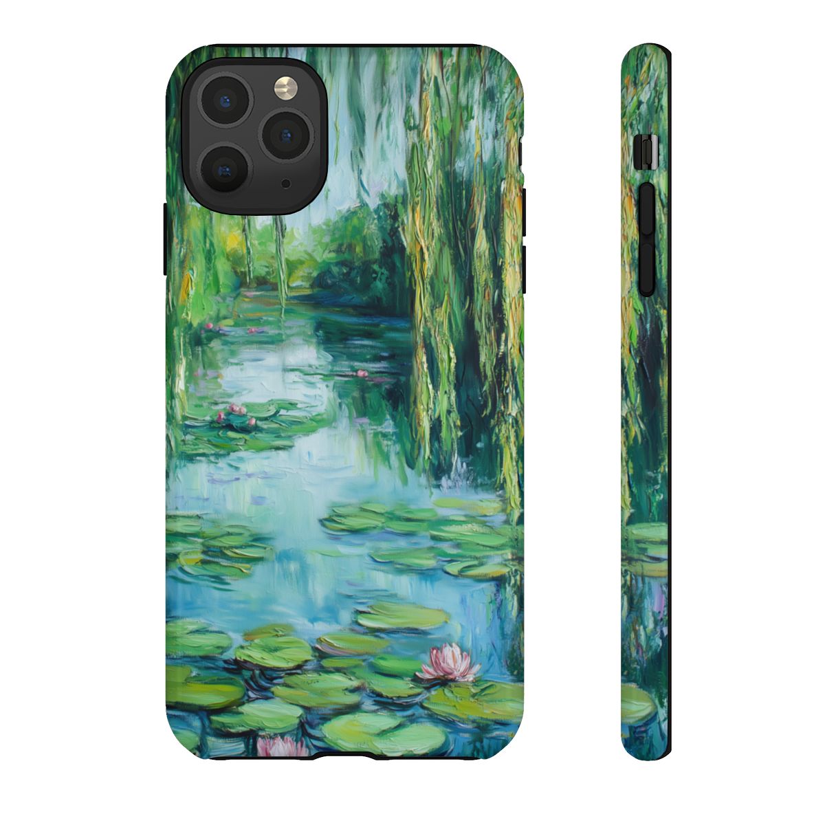 Willow Pond Impressionist Phone Case - Fine Art Lily Pad