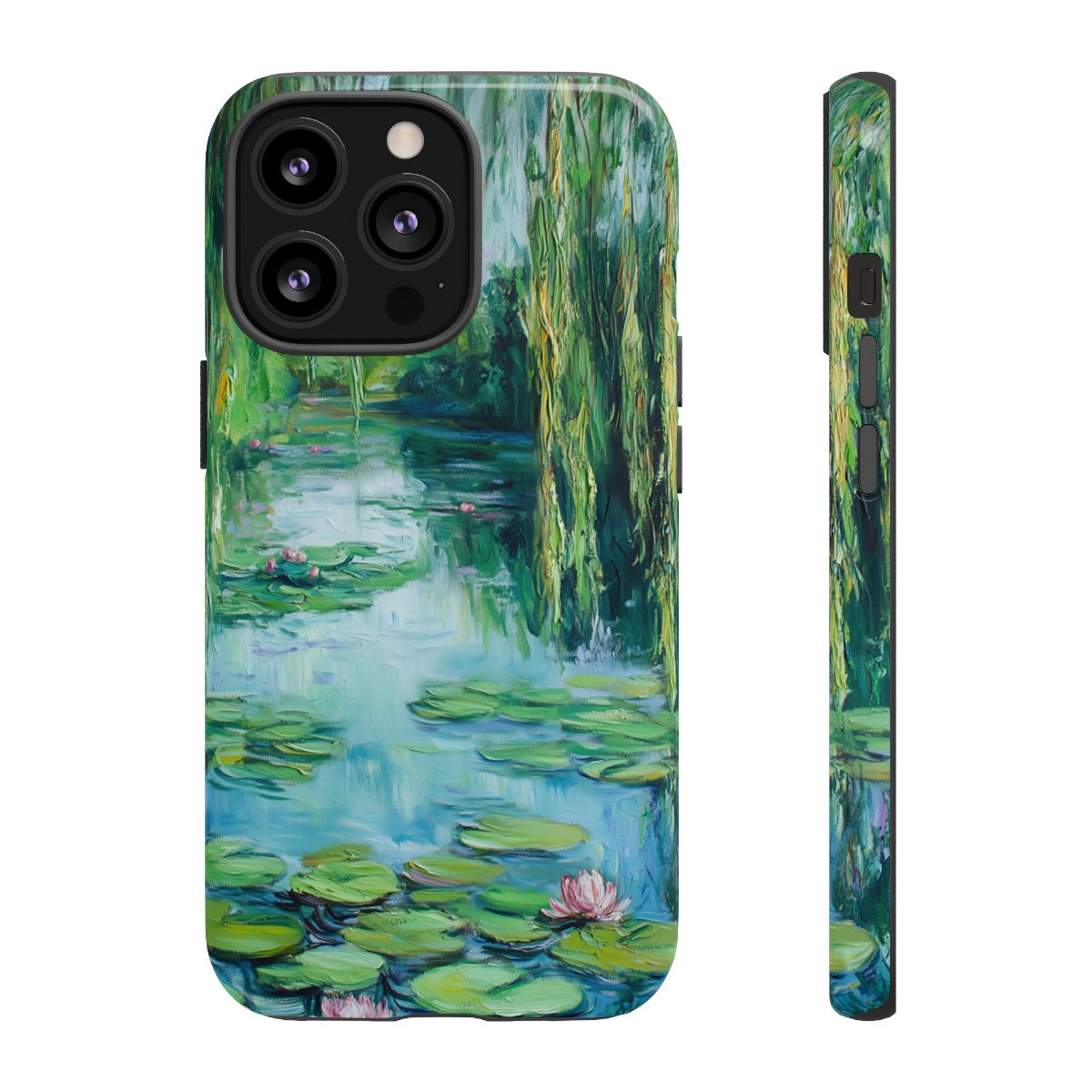 Willow Pond Impressionist Phone Case - Fine Art Lily Pad