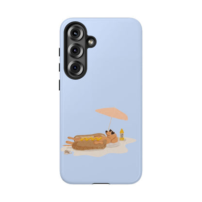 Funny Dachshund Phone Case – Minimalist Hot Dog Summer Aesthetic