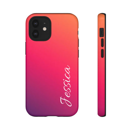 Personalized Ombre Gradient Phone Case - Custom Name