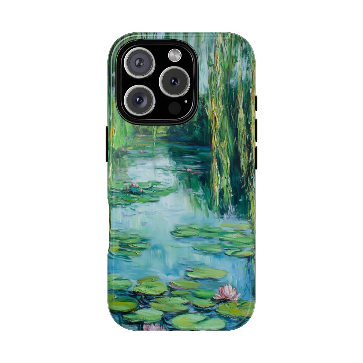 Willow Pond Impressionist Phone Case - Fine Art Lily Pad