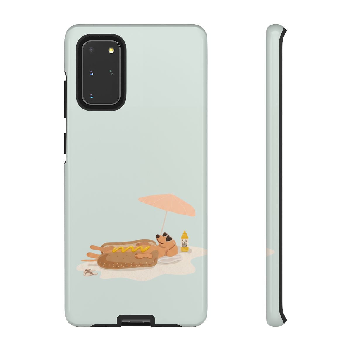 Funny Dachshund Phone Case – Minimalist Hot Dog Summer Aesthetic