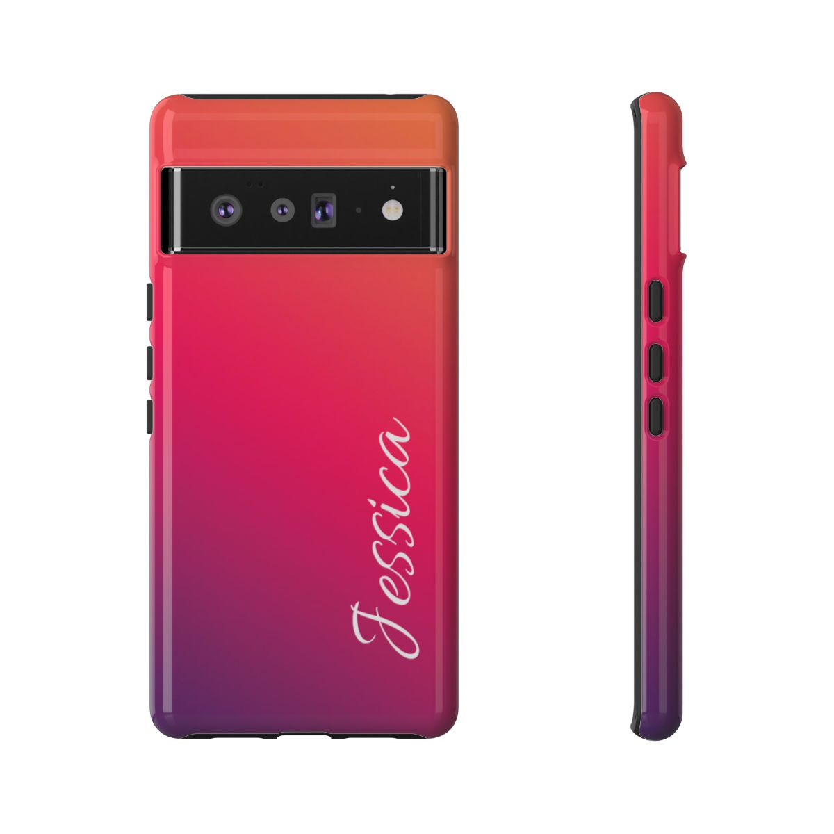 Personalized Ombre Gradient Phone Case - Custom Name