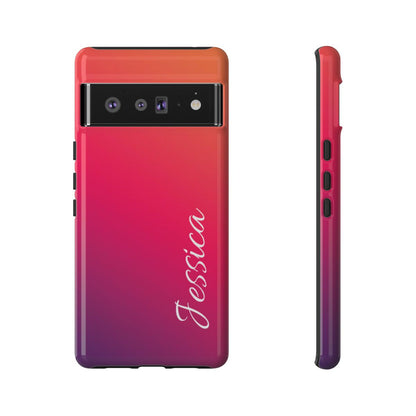 Personalized Ombre Gradient Phone Case - Custom Name