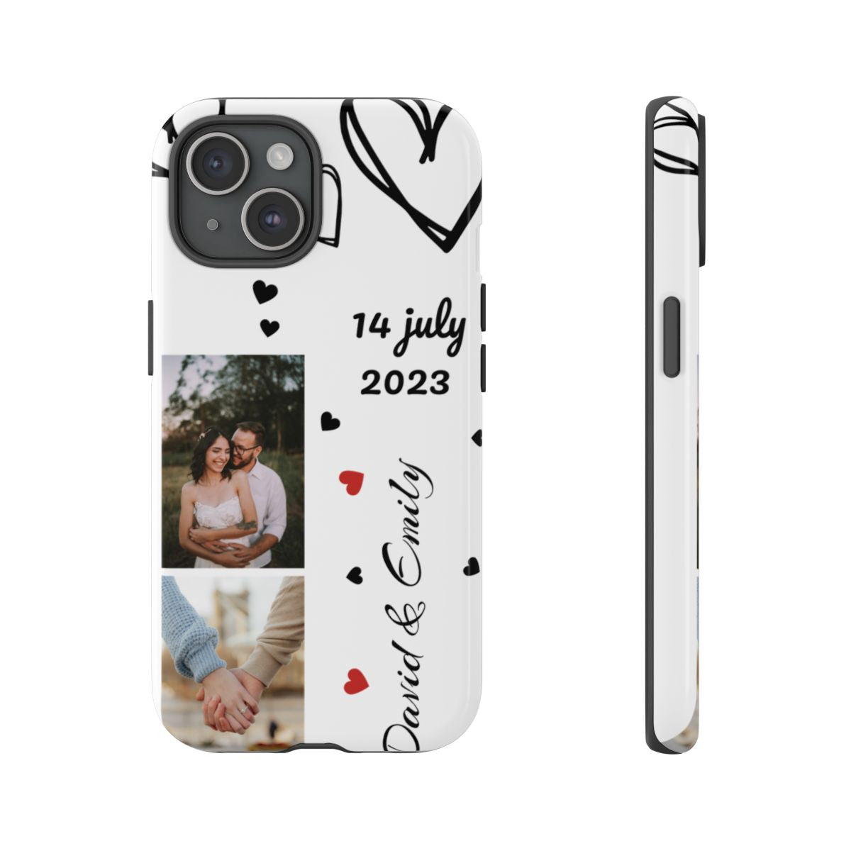 Custom Couple Photo & Anniversary Date Personalized Phone Case