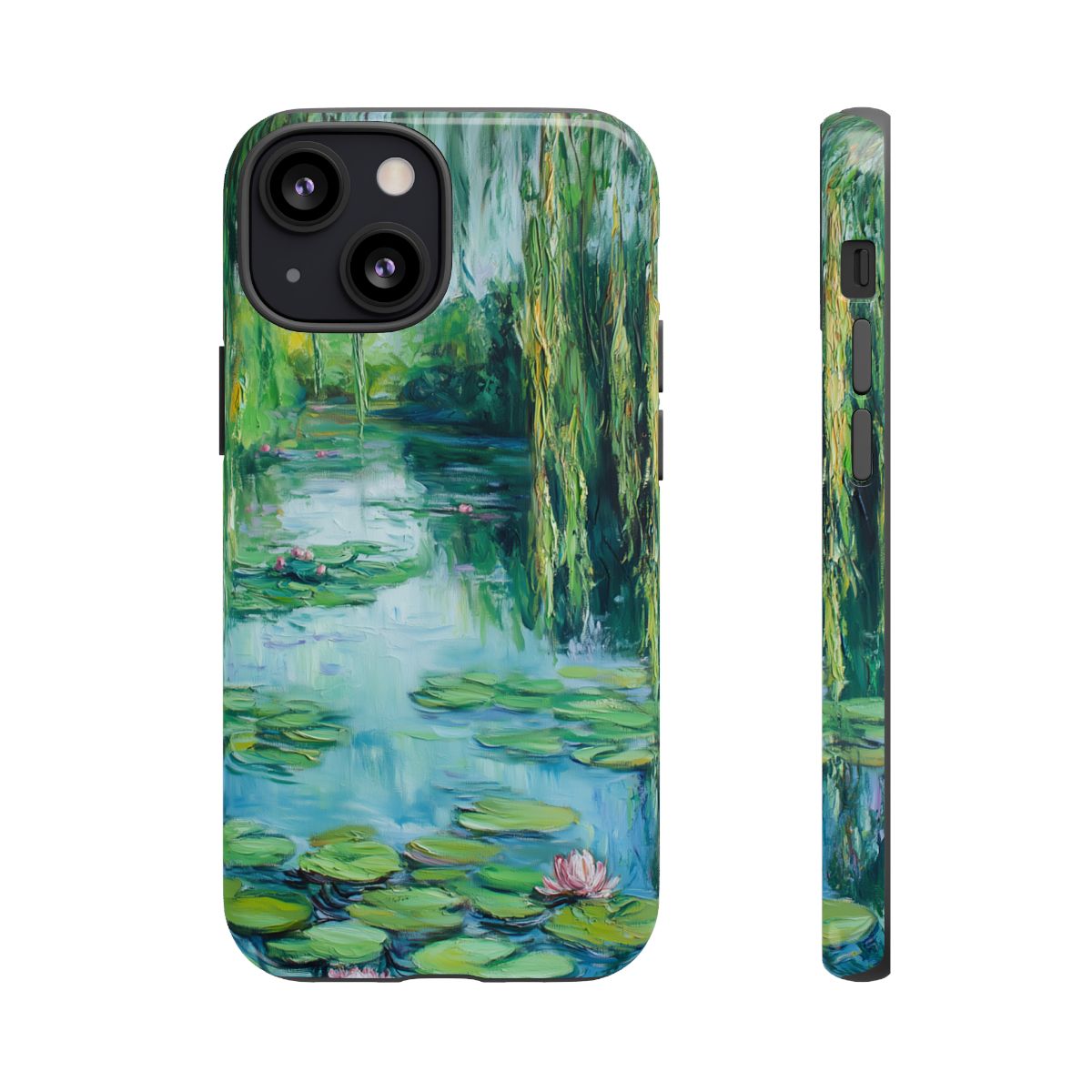 Willow Pond Impressionist Phone Case - Fine Art Lily Pad
