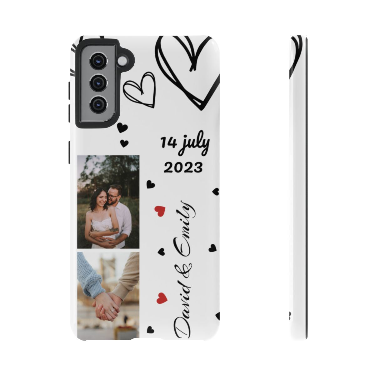 Custom Couple Photo & Anniversary Date Personalized Phone Case