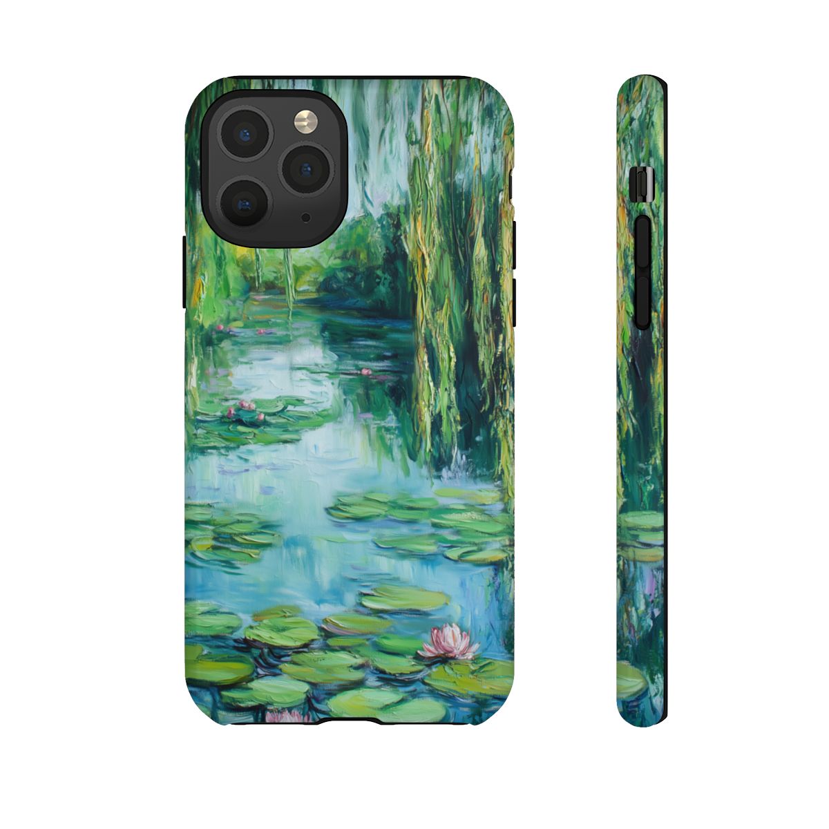 Willow Pond Impressionist Phone Case - Fine Art Lily Pad