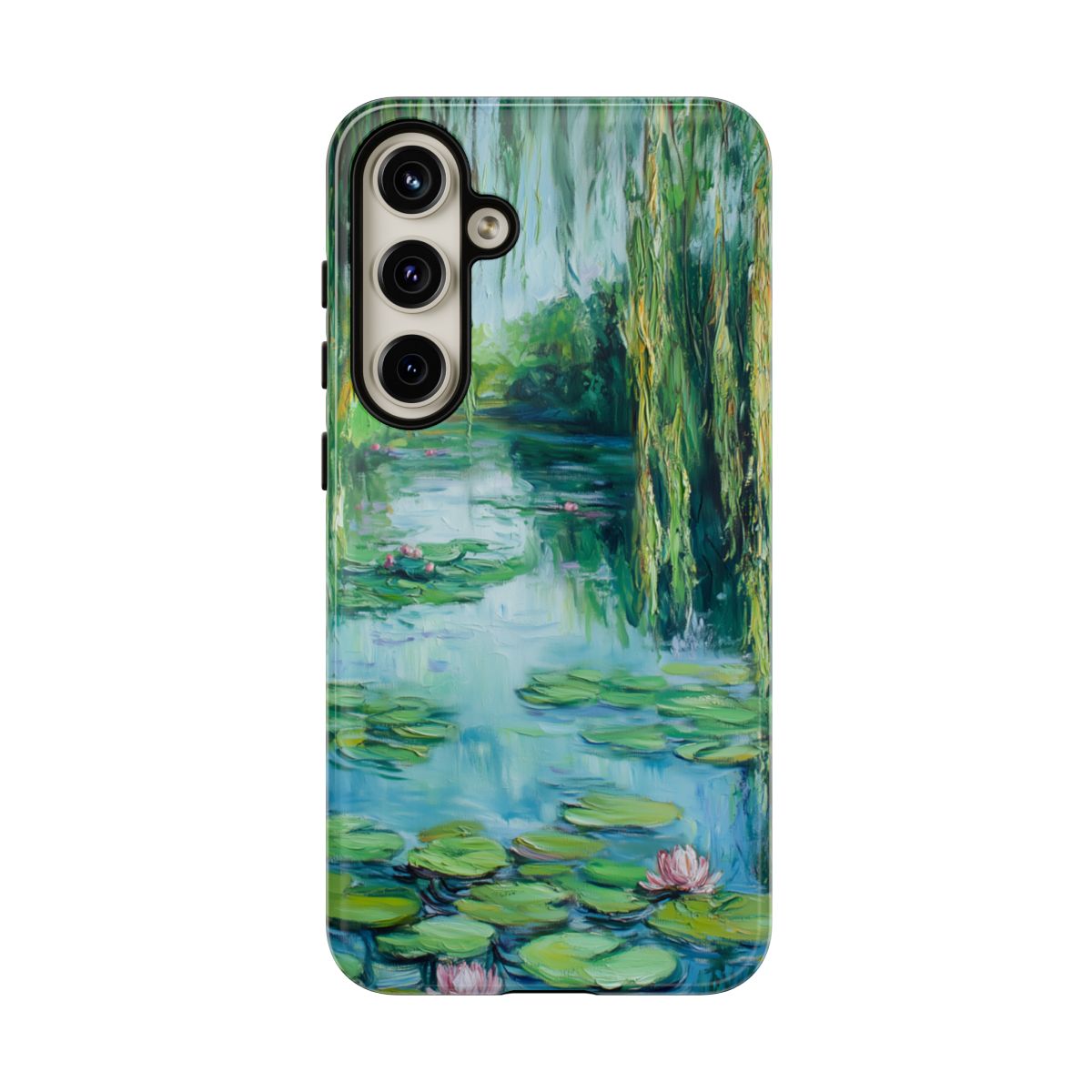 Willow Pond Impressionist Phone Case - Fine Art Lily Pad