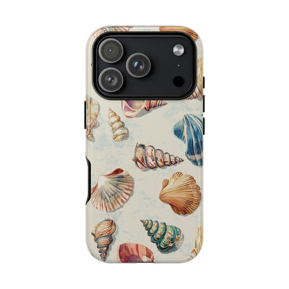 Vintage Coastal Shells Phone Case - Nautical Seashell Art