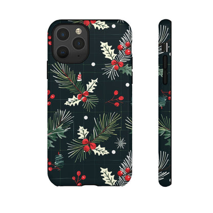 Holly Jolly Phone Case - Festive Winter Berries