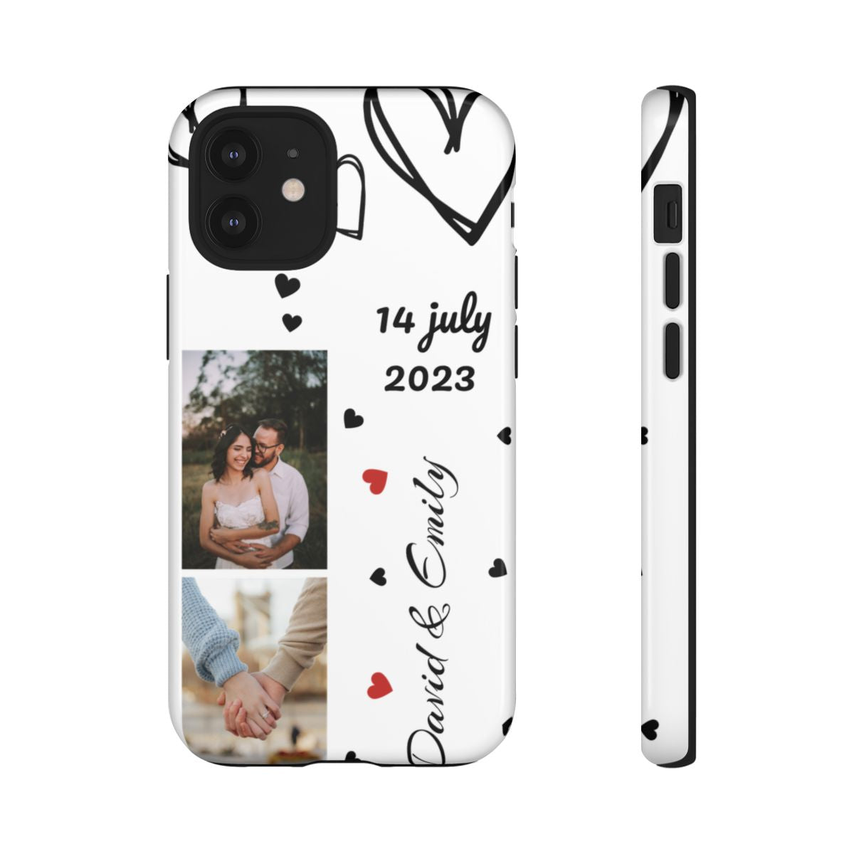 Custom Couple Photo & Anniversary Date Personalized Phone Case