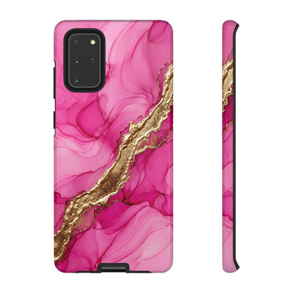 Pink Gold Marble Phone Case – Luxe Alcohol Ink Aesthetic